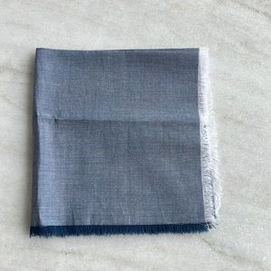 TieBar Men’s Blue Chambray Pocket Square